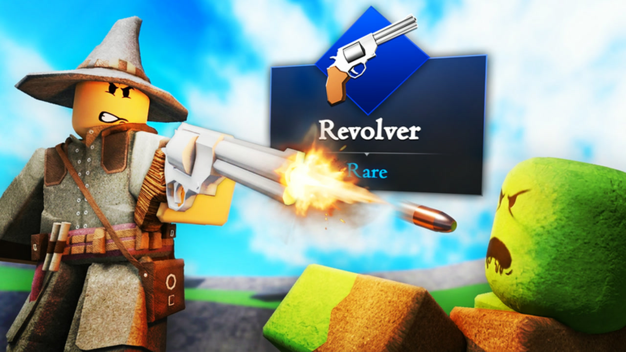 Final Swarm player firing a Revolver at an enemy